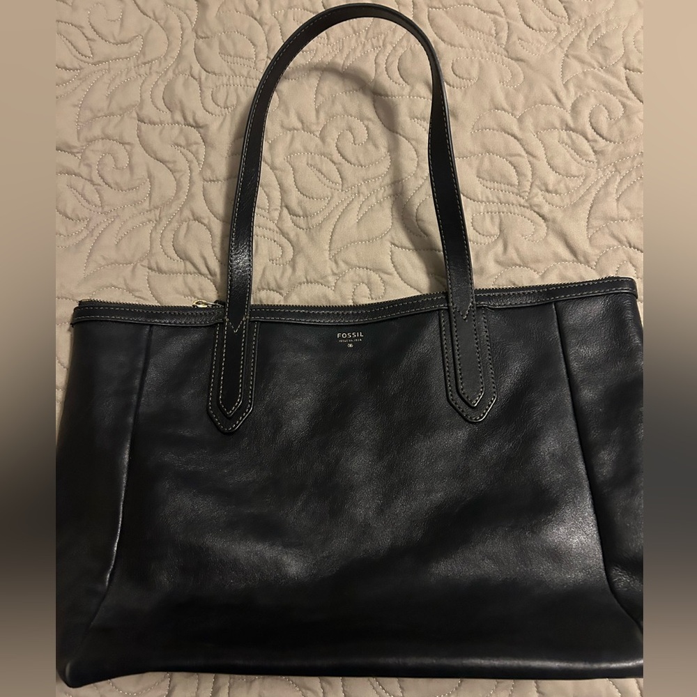 Fossil Black Leather Purse